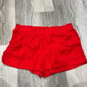 a new day High Waist Red Women's Shorts